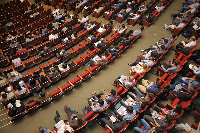 What are the topics of the most frequently organised conferences in Poland?